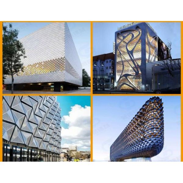 Anti Humidity Perforated Aluminium Facade Plate with Fluorocarbon Coating in 1220*2440 and 1000*2000 Sizes