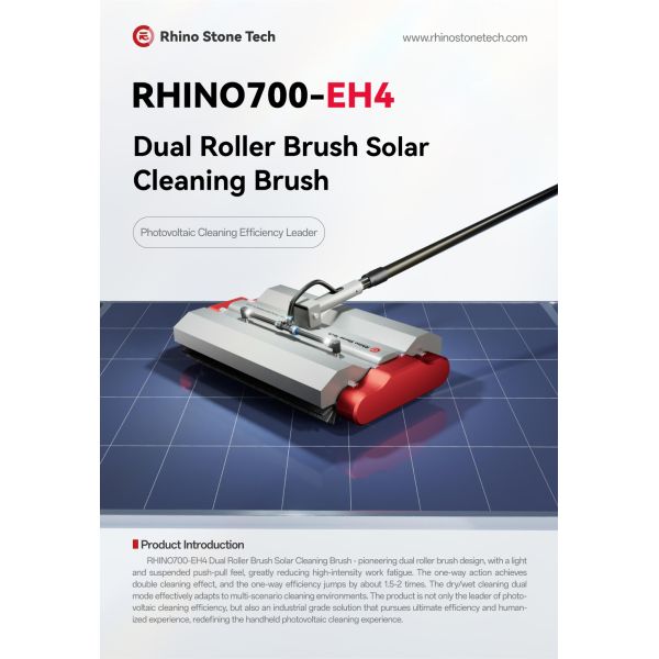 30AH 500mm Solar Panel Roller Brush Dual Roller Solar Cleaning Supplies