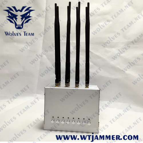 Coverage to 40m Cell phone UHF VHF GSM WiFi Signal ammer/Blocker /Interceptor/Isolator