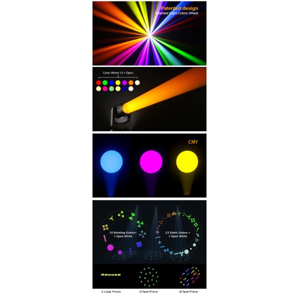 New IP66 Waterproof 100w Laser Beam Moving Head Light Outdoor Dmx Stage Lighting Equipment