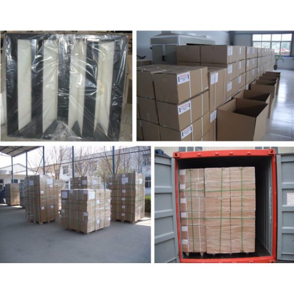 Separator Design Terminal HEPA Filter , White Color H13 / H14 HEPA Filter