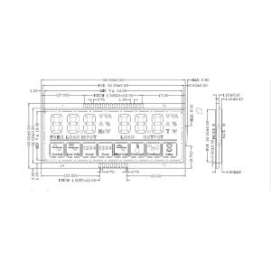 2.2 Inch HTN Segment Lcd Display Module, Driving Voltage 1/4D,1/3B ZEBRA