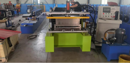 Snap Lock Standing Seam Roll Forming Machine For Roofing Panels With Single Snap Lock Seam