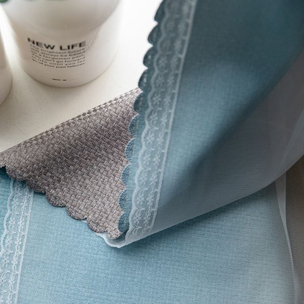 Gradient Sheer Net Rainbow Curtain Fabric Roll 2.8m Density Printing