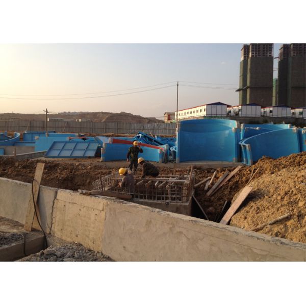 Colorful Aqua Playground Fiberglass Water Slide , Theme Park Equiment