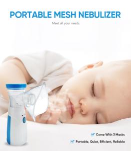 China CE ISO Atomizer Portable Nebulizer Machine Mesh Compressor Nebulizer Mini Baby Nebulizadore on sale