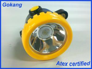 ATEX certification portable miners cap lamp, export quality led mining headlamp with ATEX certification