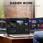 LCD Triple Laptop Display Extender Portable Monitor Android Linux