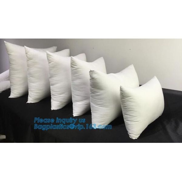 Square custom wholesale pillow insert,white square vacuum package pillow cushion inserts,PP cototon wholesale pillow cus