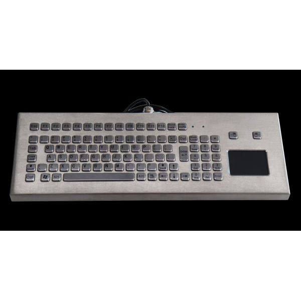 USB/PS2 Interface Metal Computer Keyboard Stainless Steel Kiosk Touchpad Avilable