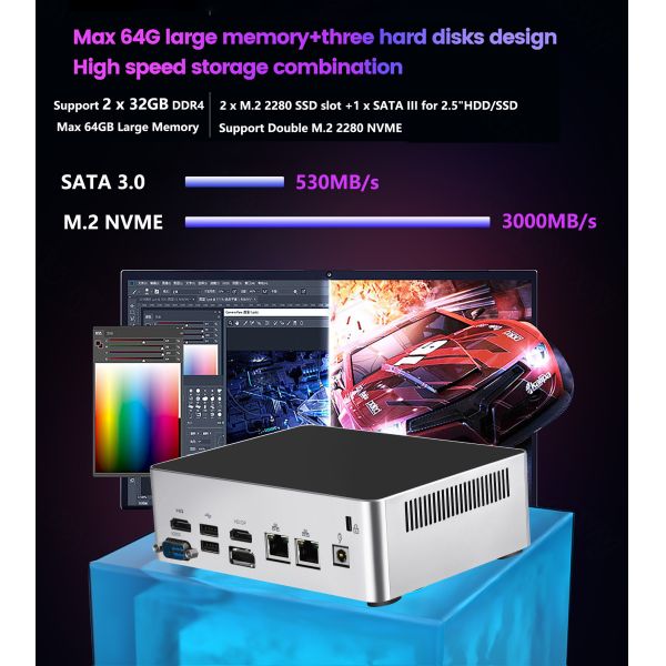 Windows 11 Pro Lightweight Portable Mini PC 12th Gen Intel Core I5 Processor