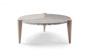 Quality Contemporary Living Room Table 3 Leg Round Wood Coffee Table W009H2 for sale