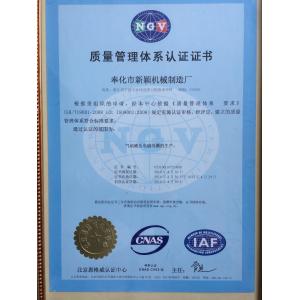 Ningbo Nijia Electronics Technology Co.,Ltd Certifications