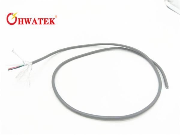 Buy Stranded Bare Copper Servo Cable , Screened Encoder Cable With PVC Gray Outer Sheath at wholesale prices
