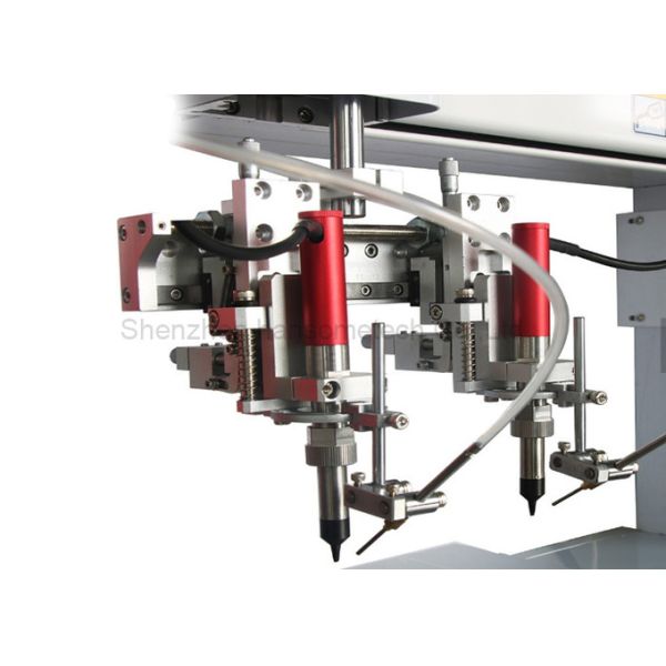 Single Y Working Platform Automatic Soldering Machine With Double Soldering Iron