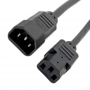 China C13 To C14 10a 250v Power Cord 18 Awg C14 Mates With A C13 Outlet on sale