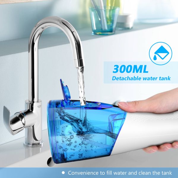 Dental Water Flosser Tongue Cleaner Oral Irrigation Sets Faucet Water Jet Flosser With 10 Nozzle Tips for Family