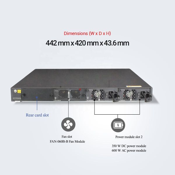 Gigabit Switch S6720-54C-EI-48S-AC 48 Port Network Switch with SNMP Function and Speed Transmission Rate