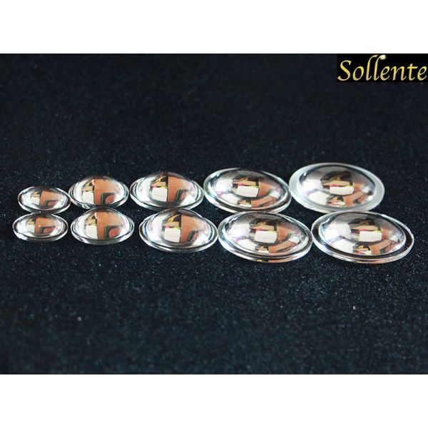 LED Flashlight PMMA Plano Convex Lens 29mm Optical Borosilicate Grade