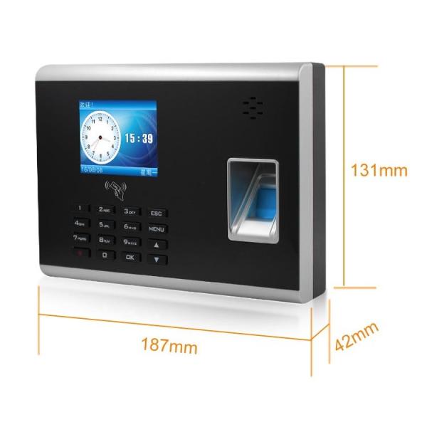 Buy 2.4 Inch TFT IP TCP Biometric Fingerprint Time Attendance at wholesale prices