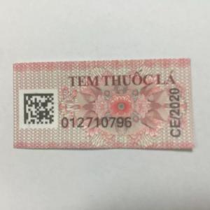 China Serial Number Duty Excise Stamp Color Change Holographic Cigarette Packaging Label on sale