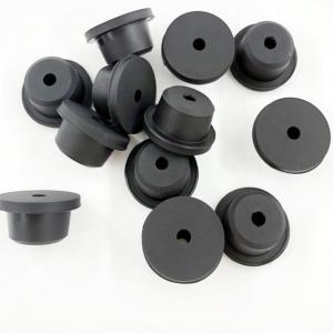 China Custom Silicone Molded Rubber Parts Black Silicone Plug on sale