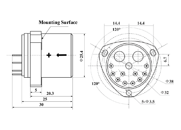 KSACC112Q Quartz Flexible Accelerometer ±20g Range