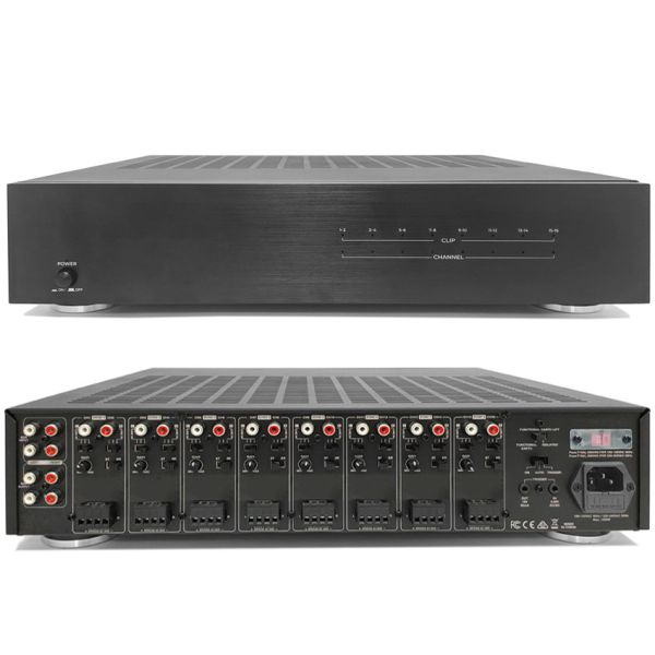 Digital Integrated Amplifier With RCA Input 16 Channel 8 Zone Home Audio Amplifier System