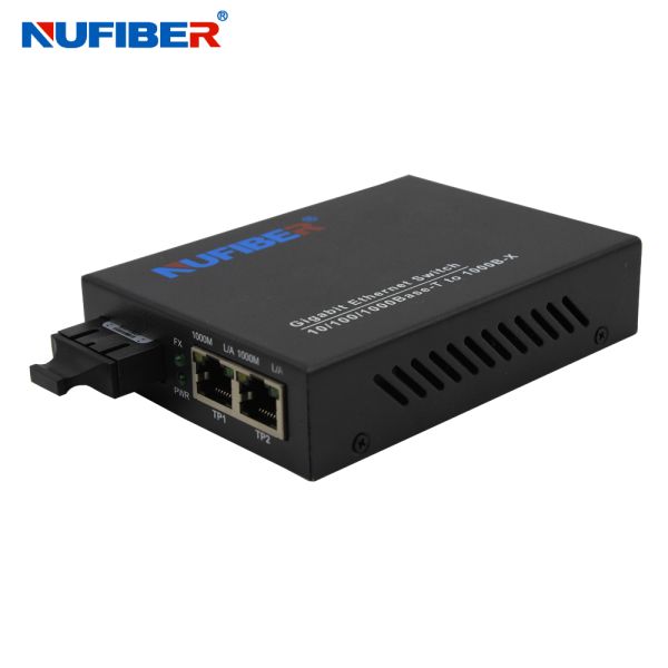 MM 850nm 0.55km SC Fiber Ethernet Switch Broadcast Storm Protection Fiber Ethernet Switch