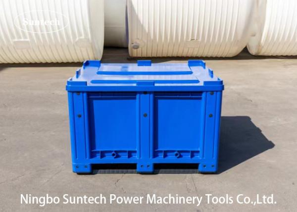 Buy Stackable Heavy Duty Industry Use 20 EA Color Bule Bult Container Platic Storage Container Box at wholesale prices