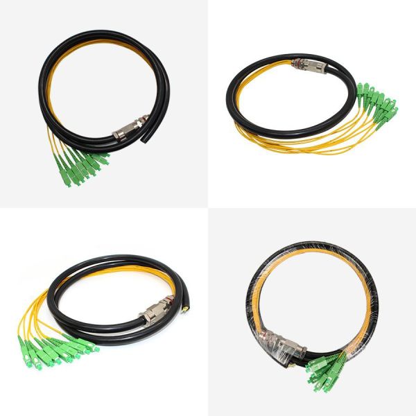 SC APC Fiber Patch Cord Waterproof Pigtail Cable Single Mode Fiber Patch Cord