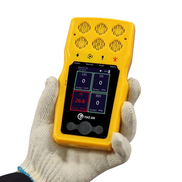 Buy Security Personal Multiple Gas Detector Gas Meter IP67 Portable 6 In 1 Gas Detector at wholesale prices