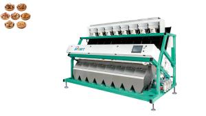 China Intel And ATI Brand DSP FPGA 8 Chutes Nuts Colour Sorter With CCD Cameras on sale