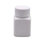 China Industrial Pharmaceutical HDPE 30cc Square Plastic Pill Capsule Bottle with Screw Cap for sale