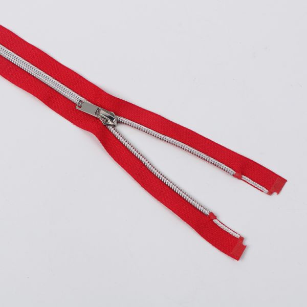 Factory high quality usually custom nickel teeth nylon zipper open end for jacket and coat