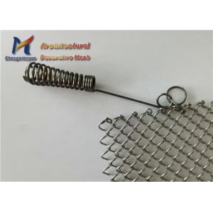 Quality Fire Protection Coil Drapery Mesh SS304 Wire Mesh Ceiling Panels for sale