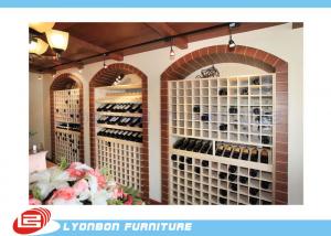 China Little Cubicle Wood Display Cases MDF For Wine , Retail Wood Showcases on sale