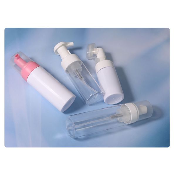 Sealing Type White Plastic Shampoo Bottles 100ml - 200ml Foam Pump Bottle With Foam Pump Head