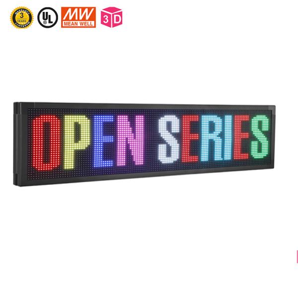 Buy 7 Color Programmable Scrolling LED Signs 10mm Wifi Programmable LED Sign at wholesale prices