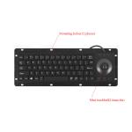 Industrial Computer Keyboard Custom Dust-Proof Black Plastic Keyboard with USB