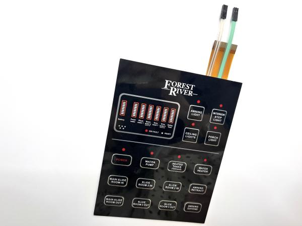 Buy Rear Surface Printing Pcb Based Membrane Keypad With Flat Keys at wholesale prices
