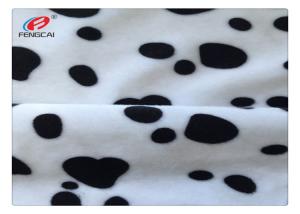 China 1.5mm Pile Velboa 100% Polyester Plush Toy Fabric Animal Print on sale