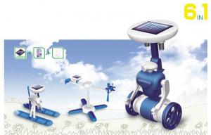 Quality Educational Solar Robots 6 In 1 , DIY Robot Kit For Kid Present for sale