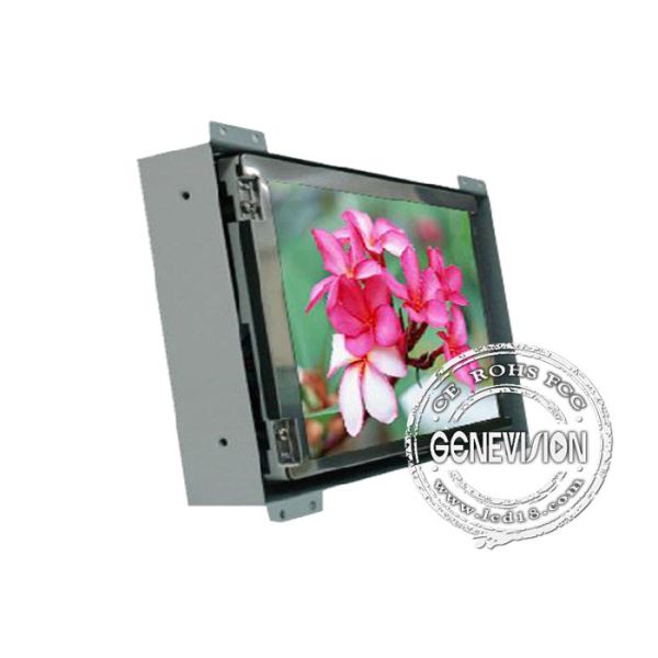 15" Desktop / Wall mounted Open Frame LCD Display Screen Panel 350cd / ㎡ Brightness