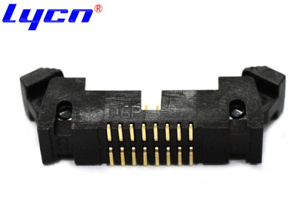 Buy Short Latch 16 Pin DIP Header Ejector Connector SMT Type 1.27mm Pitch at wholesale prices