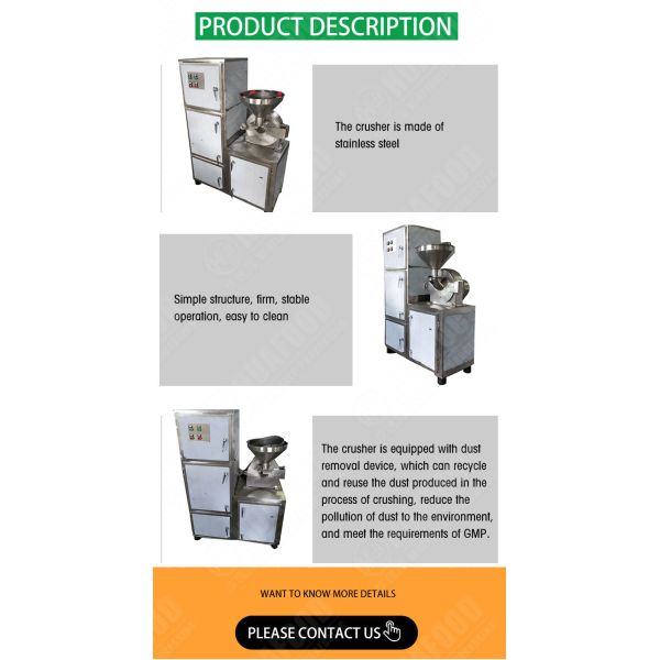 Grain Plant Spices Peanut Cassava Flour Mill Machine Make Powder