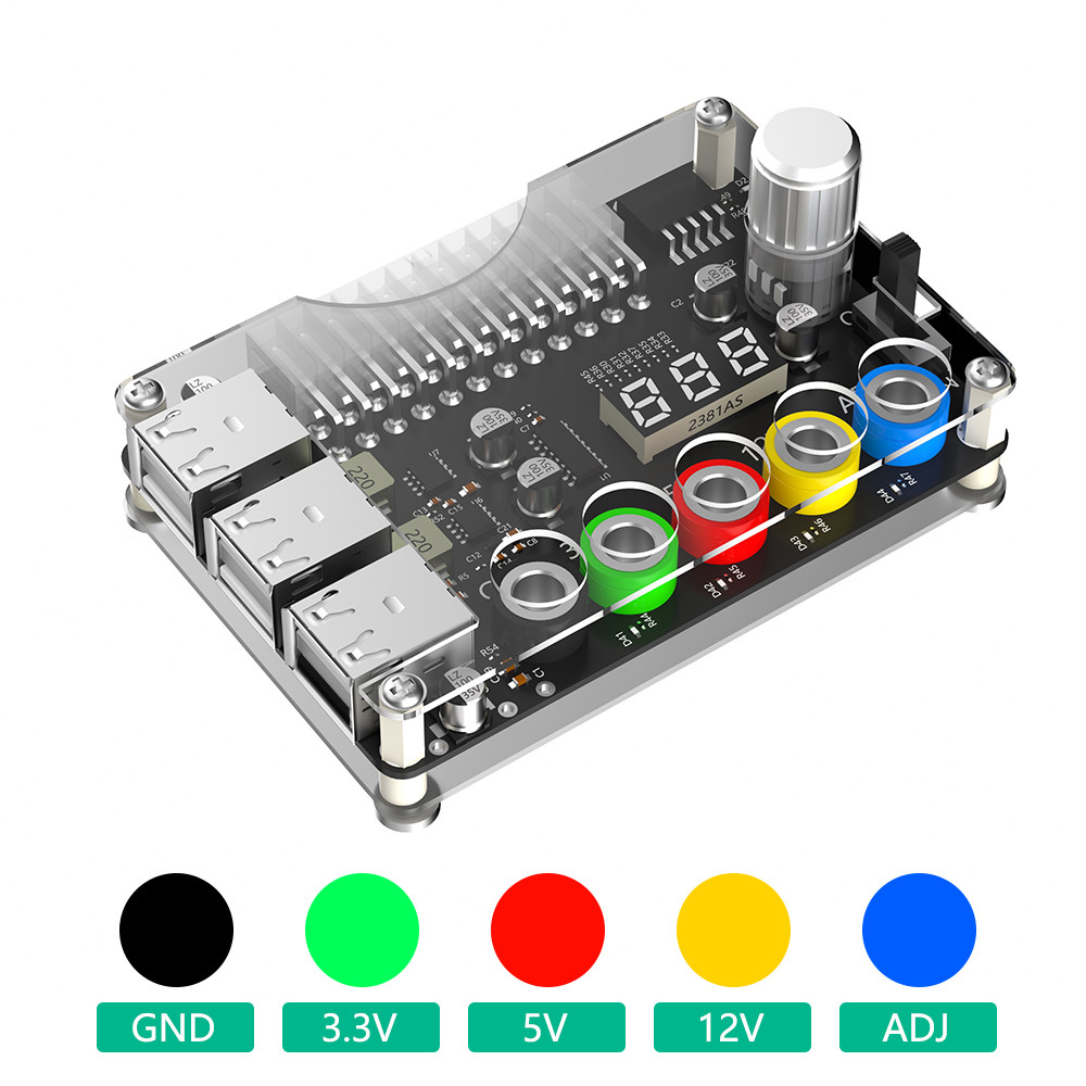 Efficiently Manage Power with ATX Power Supply Breakout Board and Acrylic Case Kit