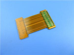 Quality Double Layer Flexible Printed Circuit on Polyimide With Gold Plated and FR-4 Stiffener for Electronic Toll Collection for sale