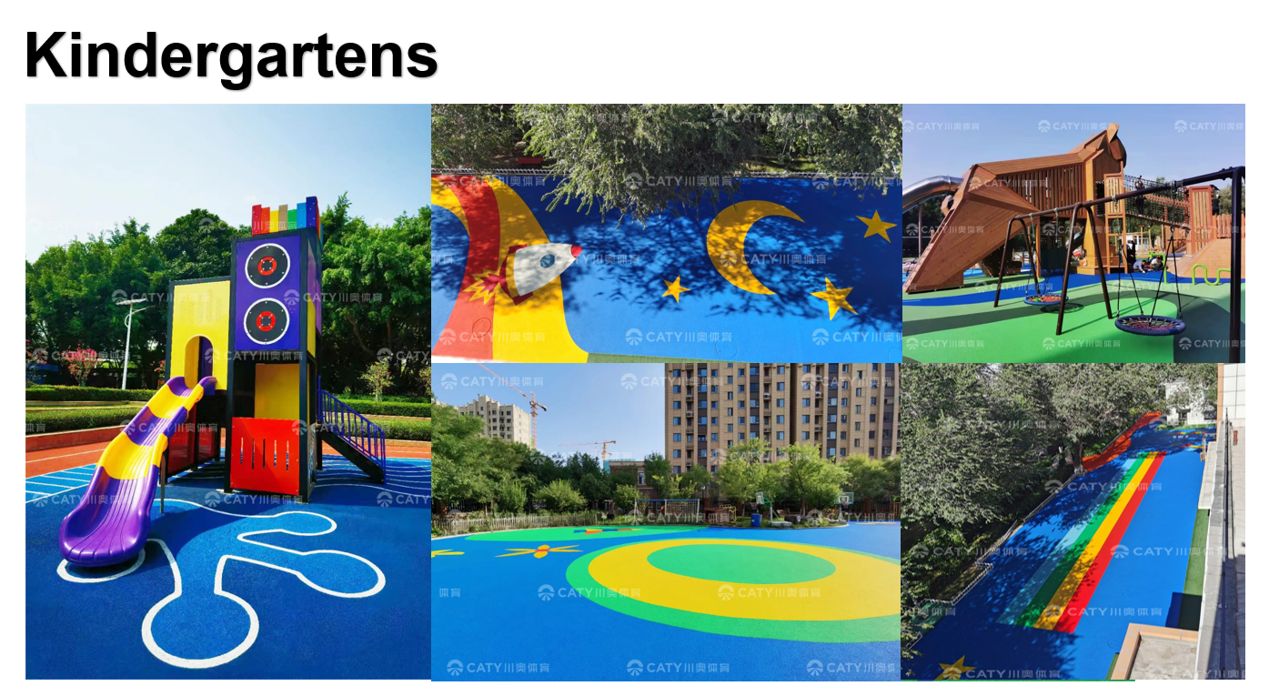 Durable & Safe EPDM Rubber Material Synthetic Running Tracks for Schools Kindergartens Colleges and Playgrounds