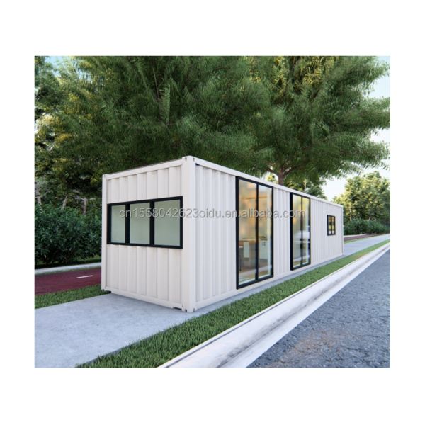 Outdoor 40ft Modern Expandable Container Prefabricated House with 3 Bedrooms and Living Room Steel Construction